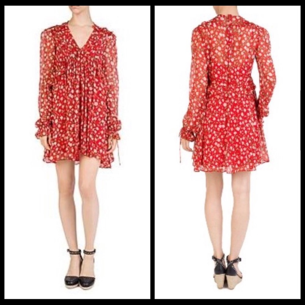 The Kooples red floral dress